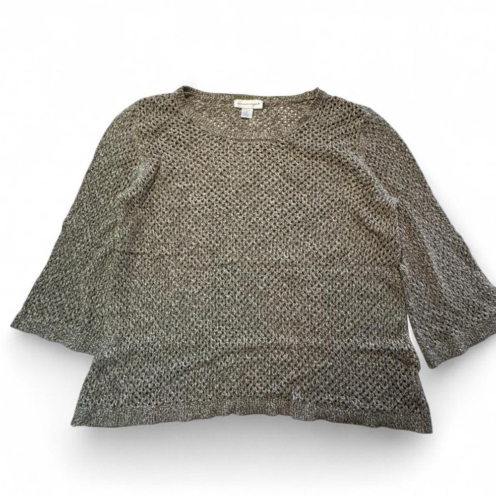 Christopher & Banks Women’s 3/4 sleeve Grey sweater, XL